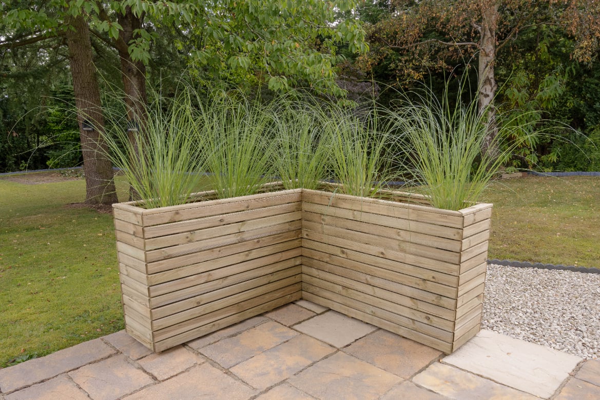 Linear Corner Planter 160cm FSC® certified Price Comparisons | Compare The Build
