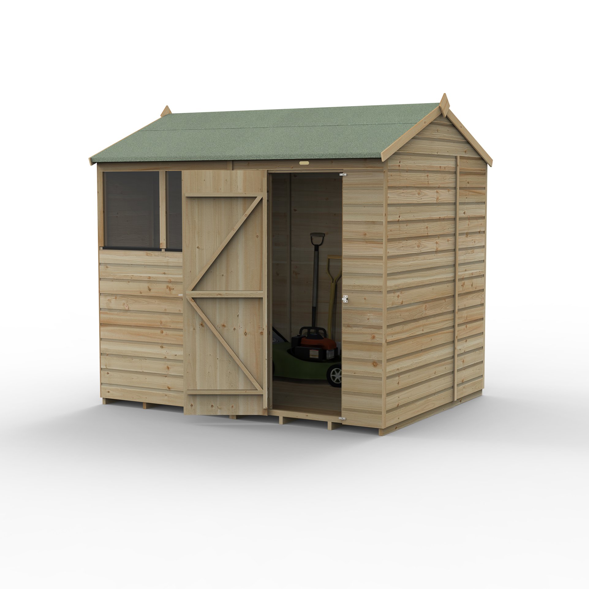 Forest Beckwood 8x6 Reverse Apex Shed - 2 Windows Price Comparisons | Compare The Build