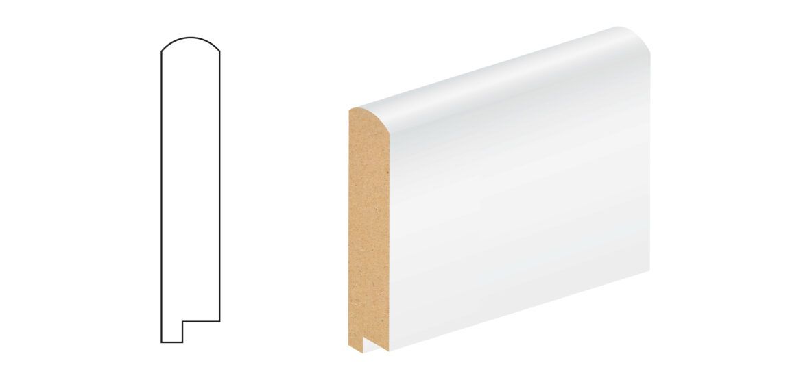MDF White Primed Window Board 25mm x 294mm - 5.4m