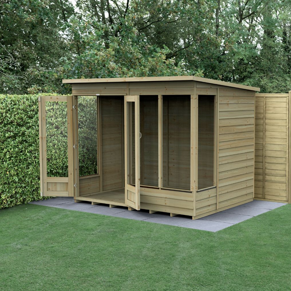 Oakley Overlap Pent Summerhouse 8x6 FSC® certified (Home Delivery)