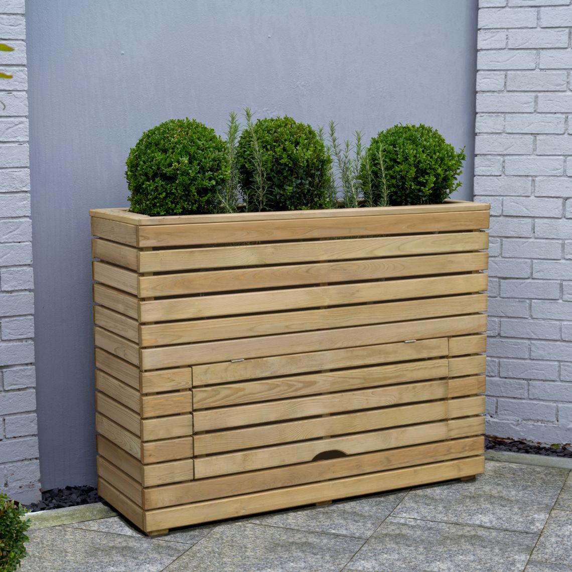 Linear Planter - Tall with Storage FSC® certified