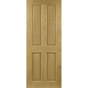 Deanta Bury Pre-Finished Oak Internal Door 1981x610x35mm (24") (35NM4X610FSC)