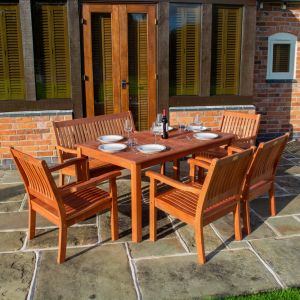 Rowlinson Willington Rectangular Table 6-Peice Set