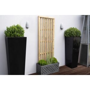 1.8m x 0.6m Pressure Treated Vertical Slatted Screen - Pack of 3 FSC® certified