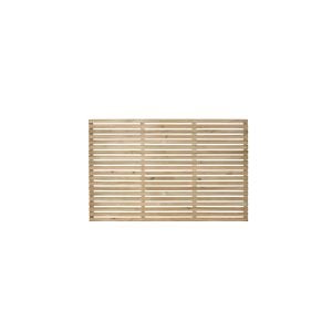 1.8m x 1.2m Pressure Treated Contemporary Slatted Fence Panel  - Pack of 4 FSC® certified
