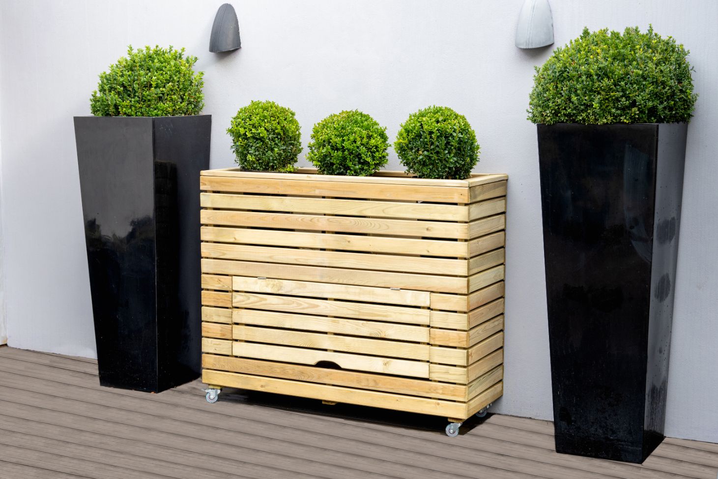 【DRAW A LINE 】Moving Planter Rack Set DRAW A LINE Moving Planter Rack Set ホワイト Moving &