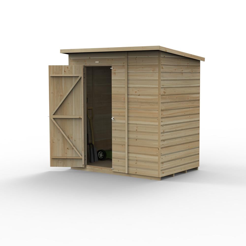 Forest Beckwood 6x4 Pent Shed - No Windows Price Comparisons | Compare The Build