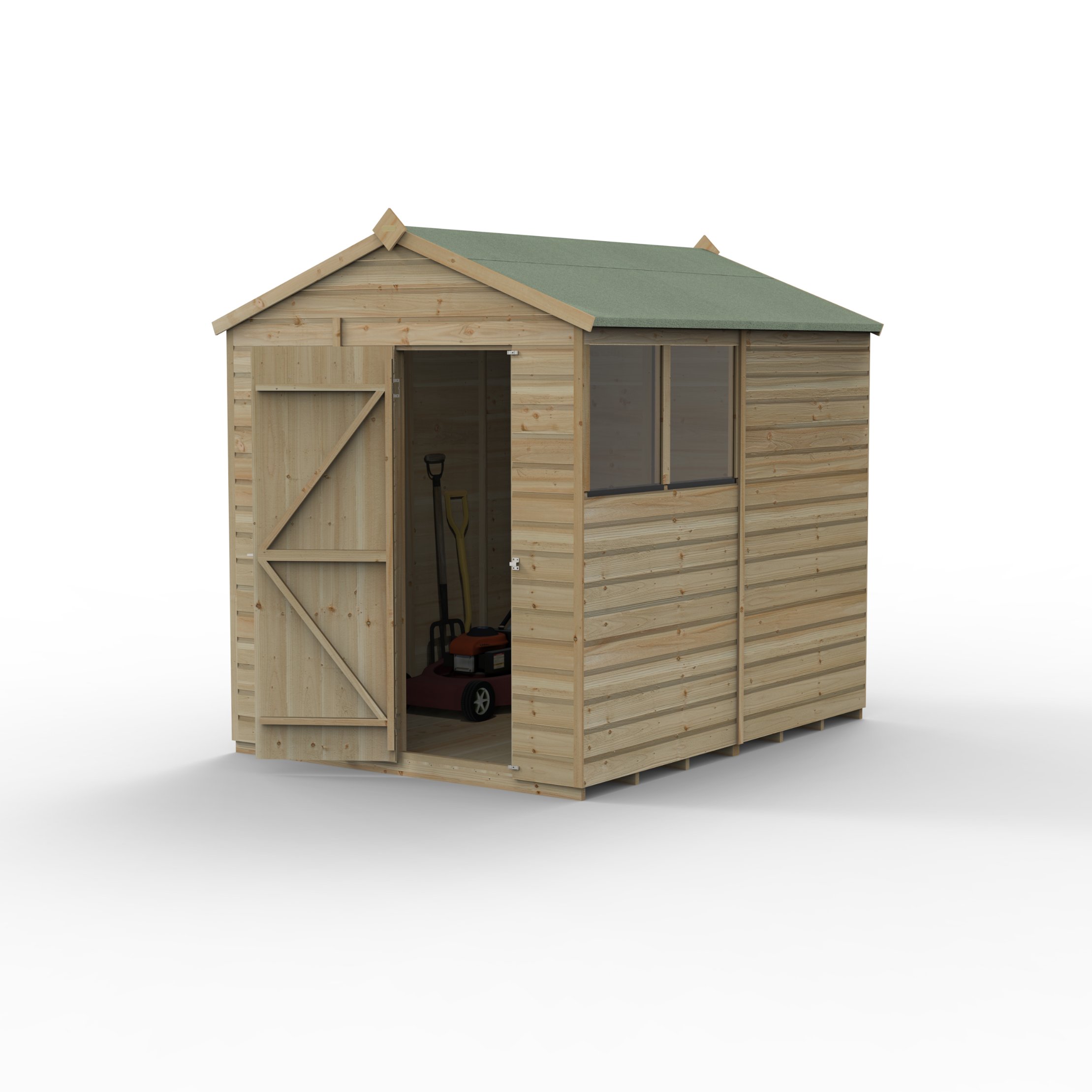 Forest Beckwood 6x8 Apex Shed - 2 Windows (Installed) Price Comparisons | Compare The Build