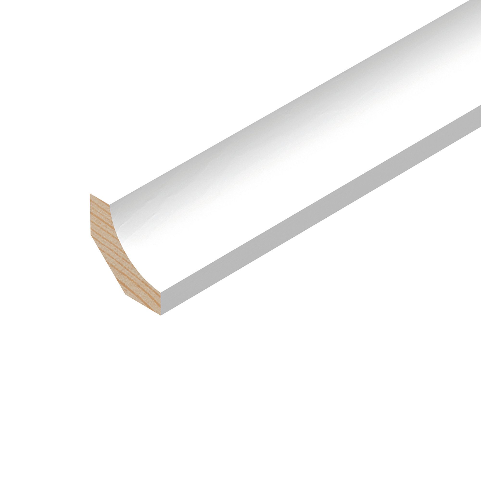 TM732PRIMED White Primed Pine Scotia Bead 18x18x2400mm PEFC | Compare The Build