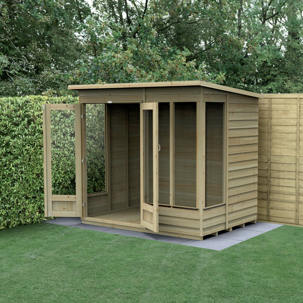 Oakley Overlap  Pent Summerhouse 7x5 FSC® certified (Home Delivery) Price Comparisons | Compare The Build