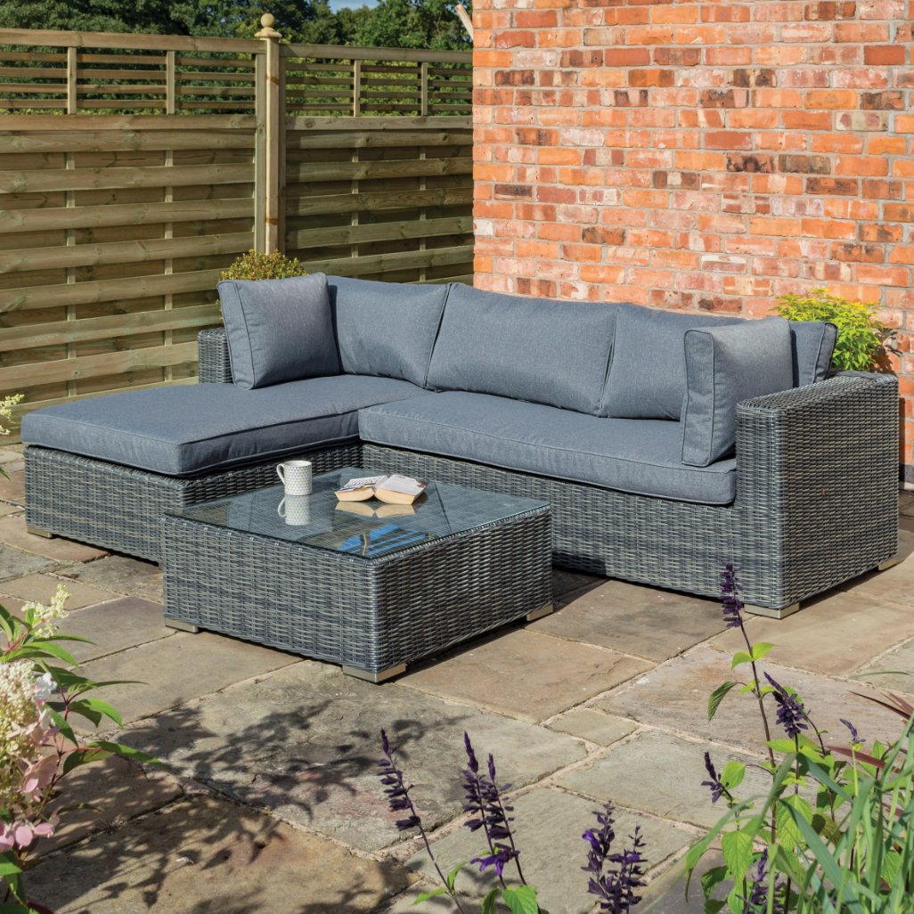 Rowlinson Vienna Lounger 2-Peice Set Grey Weave Price Comparisons | Compare The Build