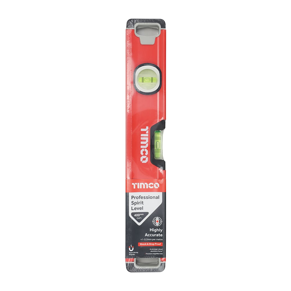 TIMco 468159 Pro Spirit Level - Box Beam 400mm 1 / EA Price Comparisons | Compare The Build
