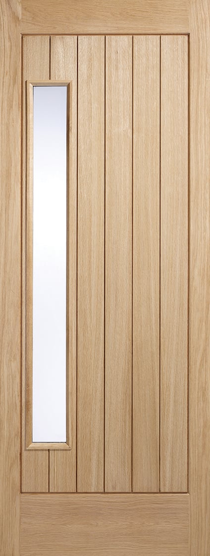 LPD Newbury Frosted Double Glazed Unfinished Oak External Door 1981x838x44mm Price Comparisons | Compare The Build