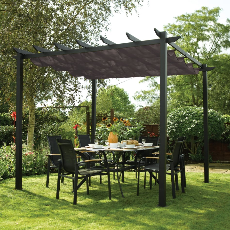 Rowlinson Latina 3x3 Grey Canopy Price Comparisons | Compare The Build