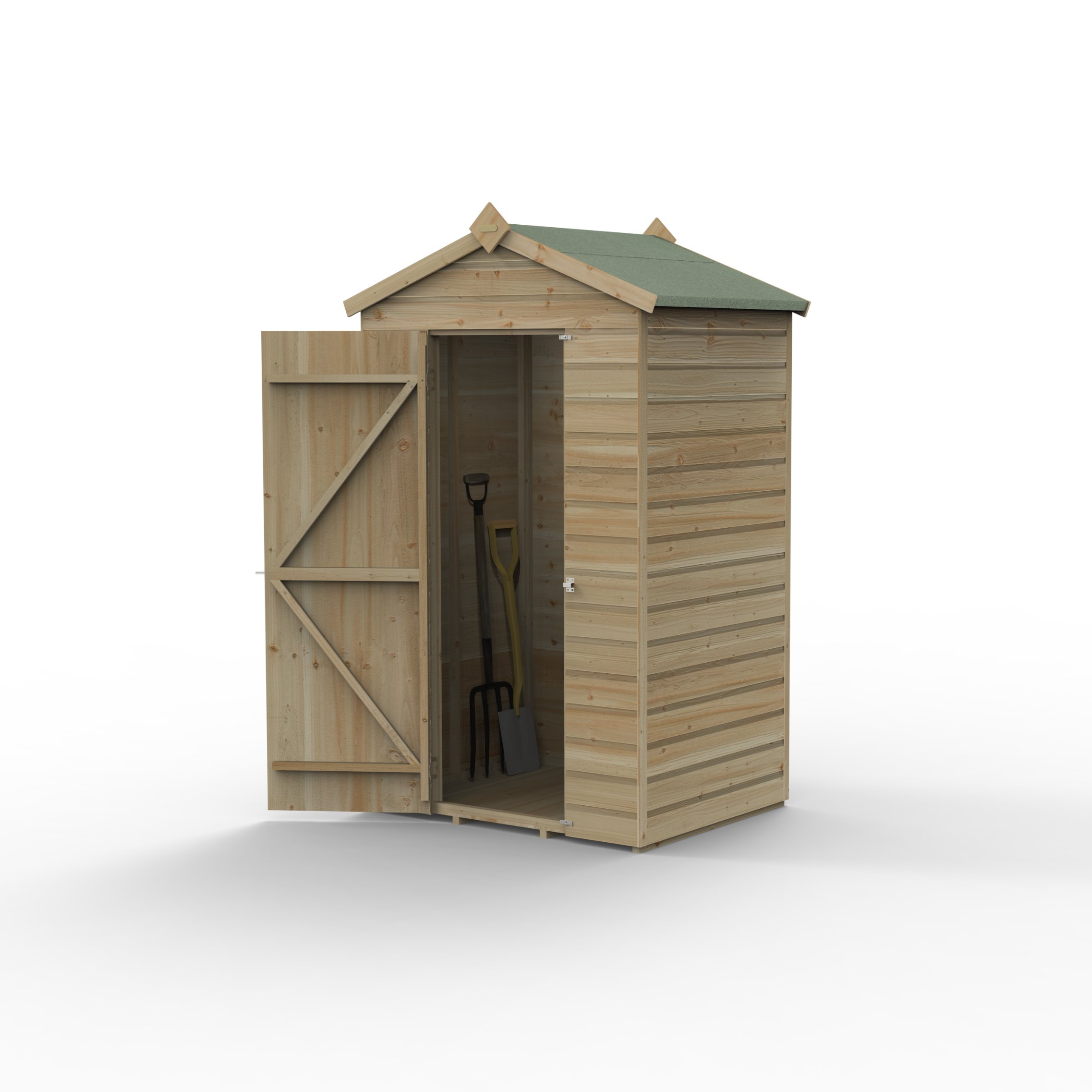 Forest Beckwood 4x3 Apex Shed - No Windows (Installed) Price Comparisons | Compare The Build