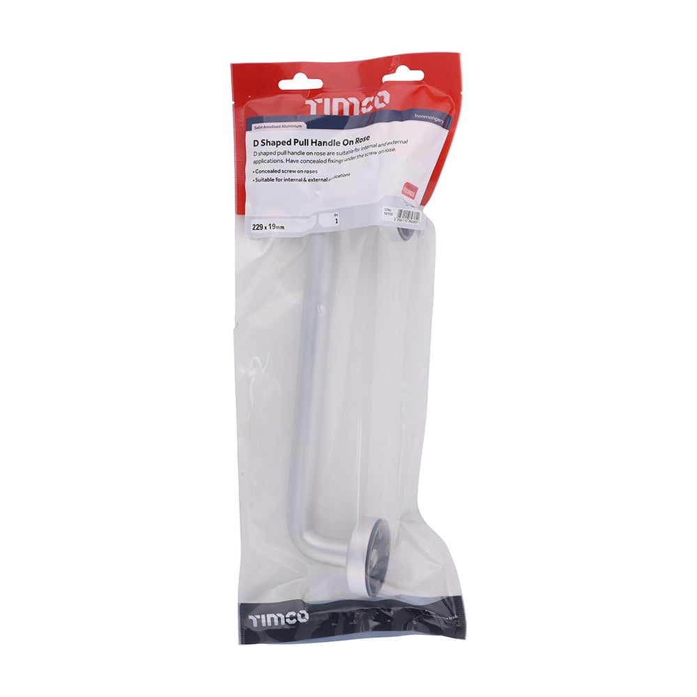 TIMco DShape Pull Handle On Rose SAA 229 x 19 1 EA Price Comparisons | Compare The Build
