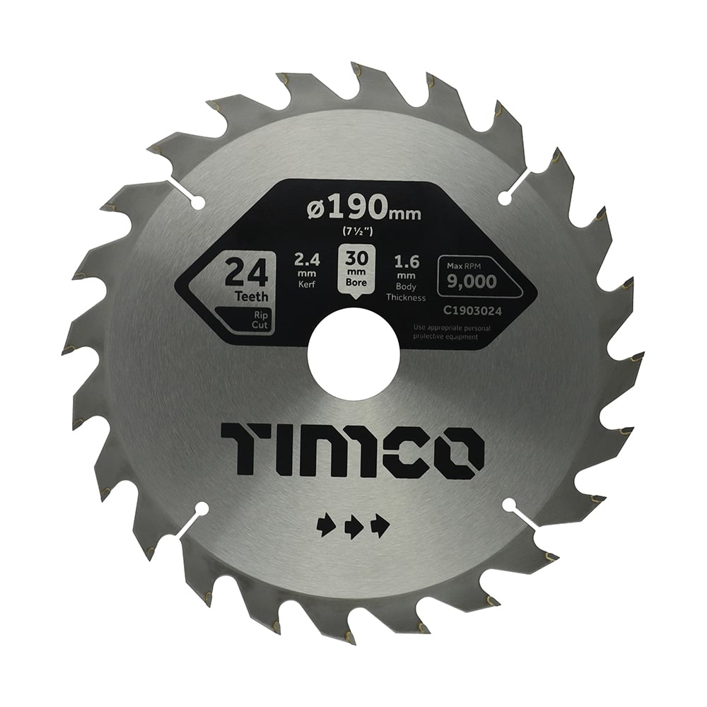 Addax C1903024 TCT Circular Saw Blade General Purpose 190x30x24T Price Comparisons | Compare The Build