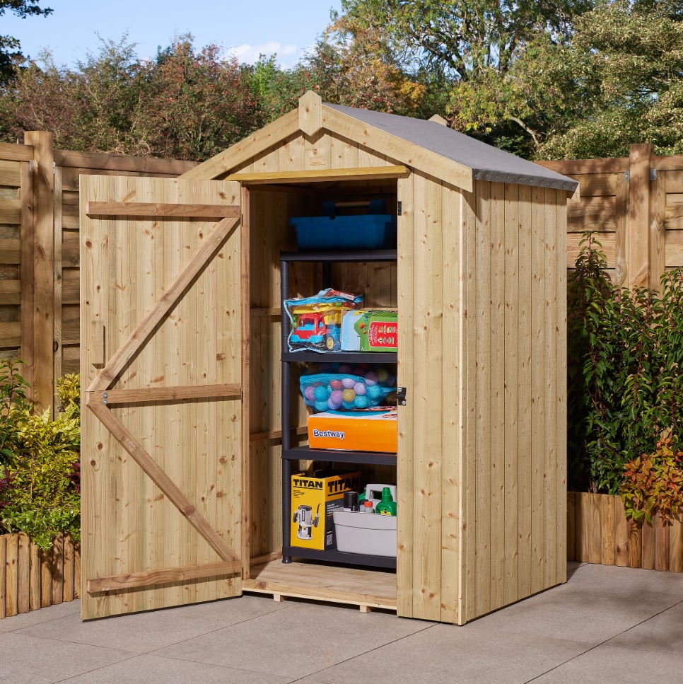 Rowlinson Premium Heritage 4x3 Shed - Single Door - Pressure Treated Price Comparisons | Compare The Build