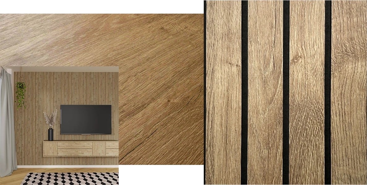 DecorTek Natural Gold Oak Decorative Wall Panel - 2440x595x10mm Price Comparisons | Compare The Build