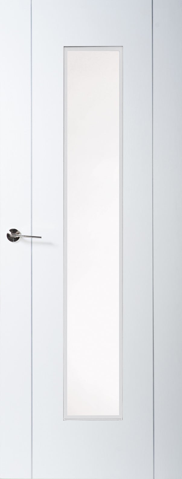 Finewood Luna 1 Light Fully Finished White Internal Door Clear Laminated Glass 1981x838x35mm (ILWLUN1LCF29) | Compare The Build