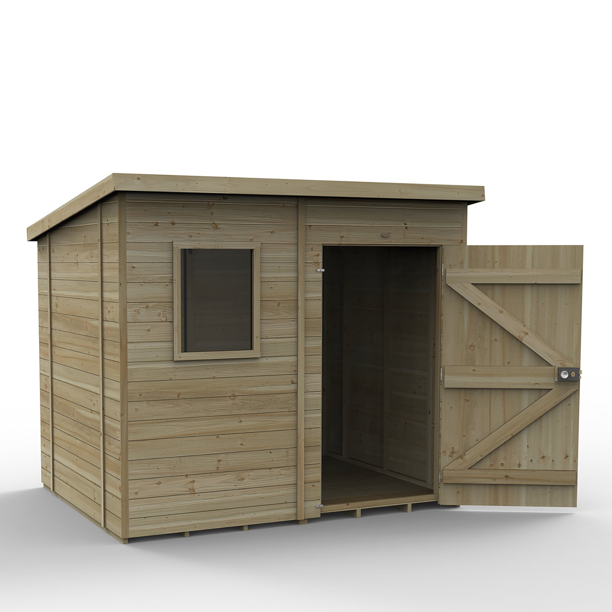 Forest Timberdale 8x6 Pent Shed FSC® certified Price Comparisons | Compare The Build