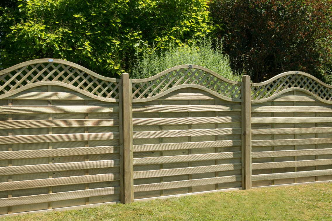 1.8m x 1.8m Pressure Treated Decorative Europa Prague Fence Panel - Pack of 4 FSC® certified | Compare The Build